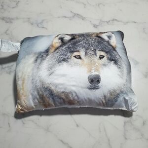 Wolf Print Pillow